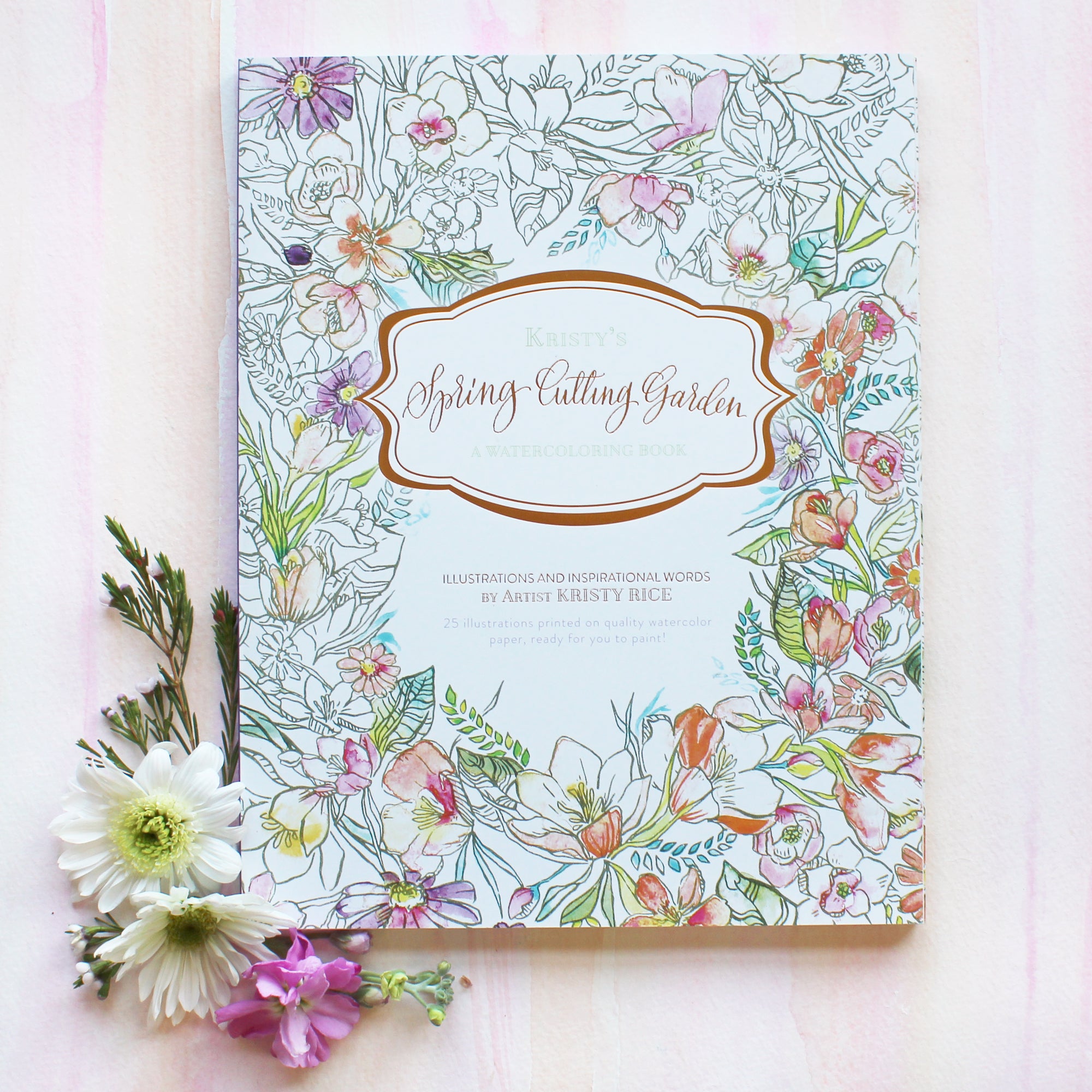 Kristy's Spring Cutting Garden: A Watercoloring Book [Book]